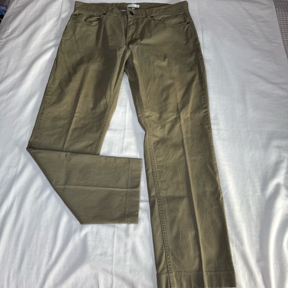 Peter Millar Other - Peter Millar 5-Pocket Pants Men 36 x 29 Military Green Khaki Pima Cotton Casual